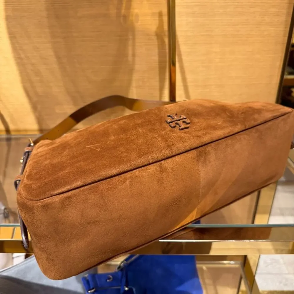 New‼️Tory Burch Thea Suede Zip Top Shoulder Bag 188917 Park Bench